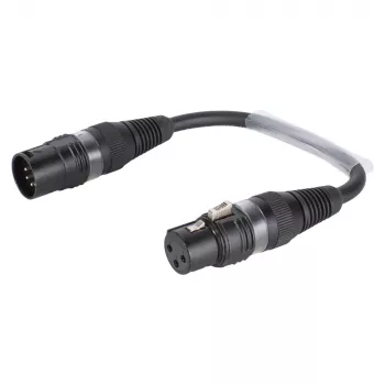 Sommer Cable adapterkabel, XLR-hunstik 3-polet til XLR-stik 5-polet, sort, 0,15 m (B2FAU0015-SW)
