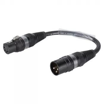 Sommer Cable adapterkabel, XLR-stik 3-polet til XLR-hunstik 5-polet, sort, 0,15 m (B2WSU0015-SW)