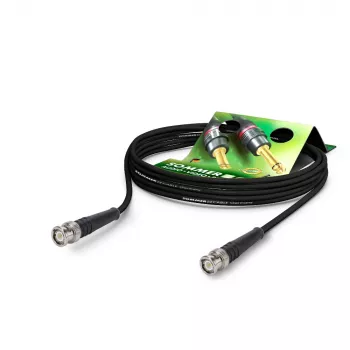 Sommer Cable RG-Classic HF-koaksialkabel RG58, 50 Ω, BNC-stik til BNC-stik, HICON, sort, 2,5 m (RL58-0250-SW-SW)
