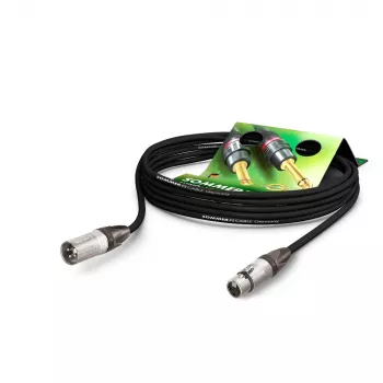 Sommer Cable SC-Primus mikrofonkabel, 2 x 0,50 mm², XLR-hunstik 3-polet til XLR-hanstik 3-polet, NEUTRIK, sort, 1 m (PRMFU0100-SW)