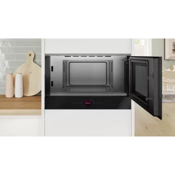 Bosch BFR9221B1 indbygningsmikrobølgeovn 21L 900W rustfrit stål Serie 8