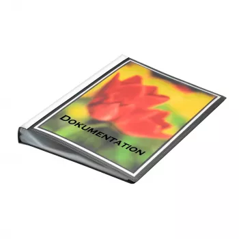 FolderSys displaybog sort med 50 lommer A4