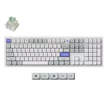Keychron Q6HW-P1 Full Size Magnetic White mekanisk tastatur