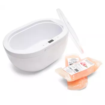 RIO PWAX-EU/1,1 Paraffin Wax Bath Heater - 200W, 2,3 kg kapacitet, hvid med lilla accenter