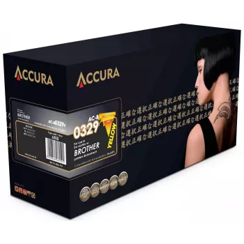 Accura kompatibel tonerkassette (TN-329Y) gul høj rækkevidde til Brother