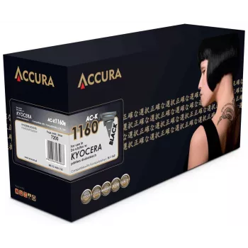 ACCURA kompatibel tonerkassette som erstatning for Kyocera TK-1160 (sort, standardydelse, 7200 sider)