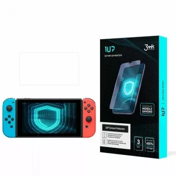 3MK 1UP Gaming skærmbeskyttelse til Nintendo Switch (3-pak) - fleksibel polymerfilm, selvhelende, krystalklar