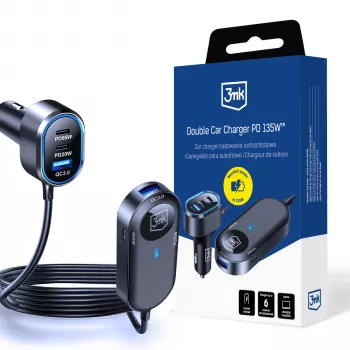 3MK Dobbel biloplader 135W