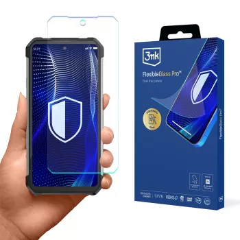 3MK PROTECTION FlexibleGlass Pro skærmbeskyttelse til Unihertz Shark 5G - Hybridglas, 7H hårdhed, 0,3 mm, transparent