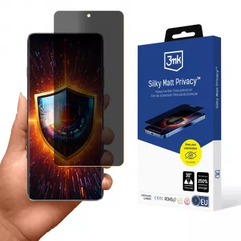 3MK Silky Matt privacy-skærmbeskyttelse til Motorola Edge 60 Pro