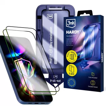3MK PROTECTION Apple iPhone 13/13 Pro/14/16E/17E - 3mk Hardy Hardura 9H skærmbeskyttelse