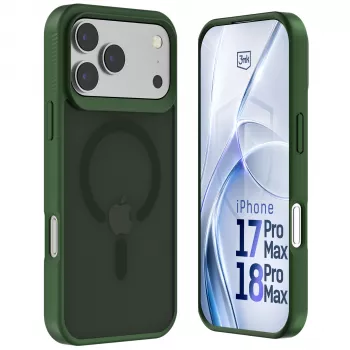 3MK PROTECTION Apple iPhone 17 Pro Max Hardy Hazy MagCase grøn