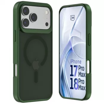 3MK PROTECTION Apple iPhone 17 Pro Max Hardy Hazy MagCase grøn