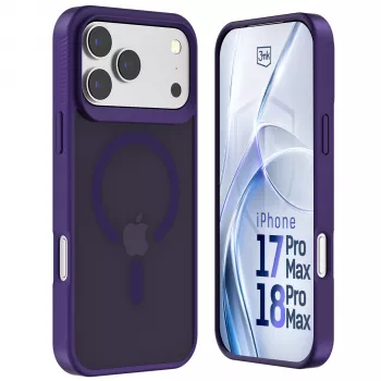 3MK PROTECTION Apple iPhone 17 Pro Max Hardy Hazy MagCase bagcover lilla