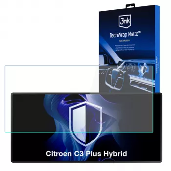 3MK PROTECTION Citroen C3 Plus Hybrid - 3mk TechWrap Matter Center Display Skærmbeskytter