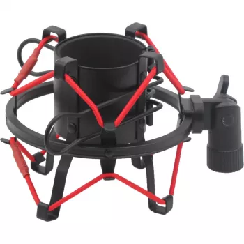 MOZOS SHM2-RED antivibrations-spindholder til mikrofon 48-54 mm rød