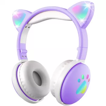 MOZOS KID DOG Wireless Headphones for Children Violet