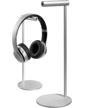 MOZOS HS-ALU hovedtelefonstander af aluminiumslegering til over-ear-hovedtelefoner, sort