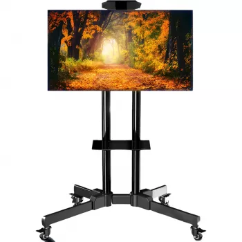 MOZOS 1500 Mobilt TV-stativ til 32-70 inch tv og monitorer, sort