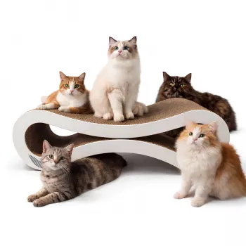 MOZOS KITTY-SPIKE Kattekradsetræ & liggested til katte, pap, stor, 86 cm XXL