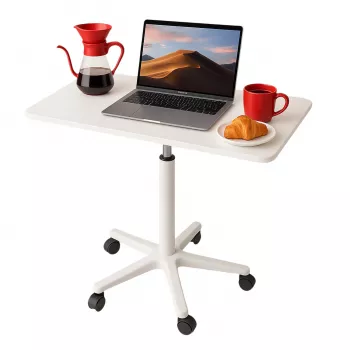 MOZOS SPM4-WH Mobilt laptopbord med højdejustering, hvid