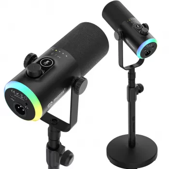 Mozos GM-ONE USB XLR RGB LED-mikrofon sort
