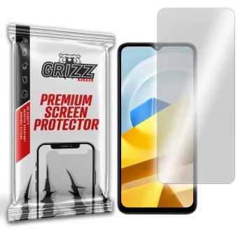 GrizzGlass Hybrid Glass skærmbeskytter til Xiaomi POCO M5 (1 pakke)
