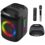 Tonsil Party Dance 800 bærbar Bluetooth-festhøjttaler med karaoke, disco-LED, 80 W RMS, 2x8 inch basenheder, sort