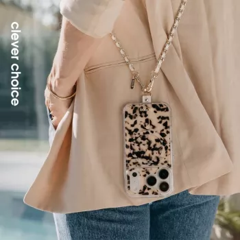 Crong Phone Crossbody - Lanyardrem til telefon (White Twist)