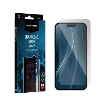 MyScreen Diamond Glass AntiSPY privacy skærmbeskytter til Apple iPhone 17 Pro Max