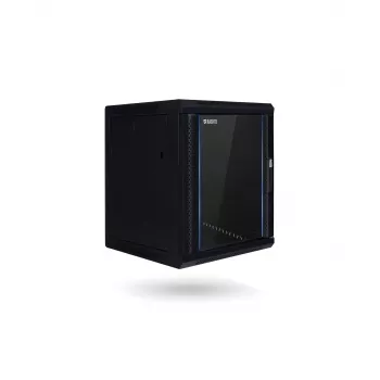 RACKTEL RL-4515WR 15U 600x450 vægmonteret serverkabinet, usamlet, sort