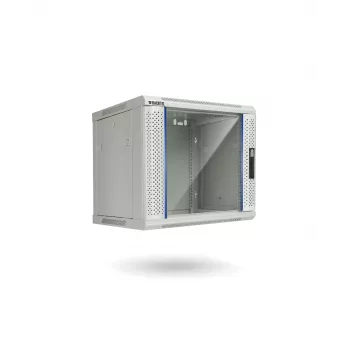 RACKTEL RL-6609WR-G 9U vægkabinet netværkskabinet 600x600mm, grå (RAL 7035)