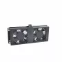 RACKTEL RL-WE602 1U 19 inch rackblæserpanel med 2 aksialblæsere, 230V AC, sort