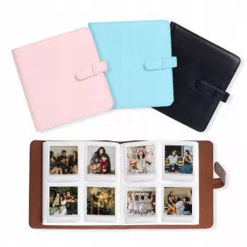 LOVEINSTANT fotoalbum 288 fotos til Fujifilm Instax Square SQ1 / SQ6 / SQ10 / SQ20 / Square Link / Share SP-3, brun