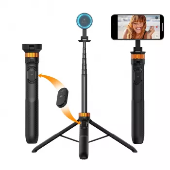 KF selfie stick stativ 162 cm magnetisk MagSafe til smartphone med fjernbetjening Kf09.139