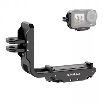 PULUZ PU768B cage-rail til DJI Osmo Action 5 Pro / 4, horisontal og vertikal
