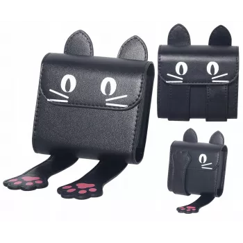 LOVEINSTANT Case for Instax Square Mini Photos, Fits Fuji SQ1 SQ6 99 41 40 12 11, Black Cat