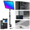 NEEWER GL1C RGB LED-videolyspanel 48W med justerbart lysstativ, CRI≥97, 2,4G fjernbetjening og app-styring til streaming og gaming