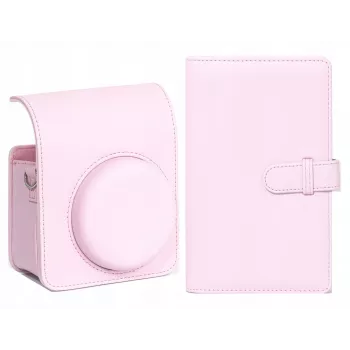 LOVEINSTANT kamerataske og fotoalbum-sæt til Fujifilm Instax Mini 13 - pink