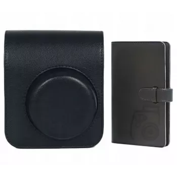 LOVEINSTANT case cover pouch til Fujifilm Instax Mini 41 + fotoalbum til 96 fotos / sort