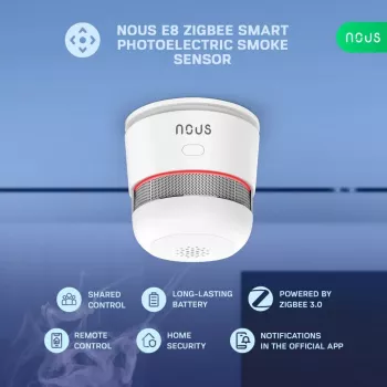 NOUS E8 ZigBee 3.0 smart røgalarm