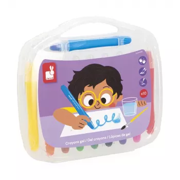 Janod Gel Crayons 10 farver 3+