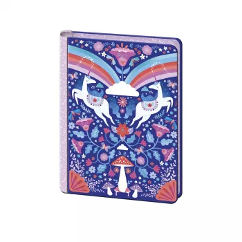 Janod Dreamland Unicorn Stationery Set 40 dele - Invitationer, Takkekort, Konvolutter, Klistermærker, Pen