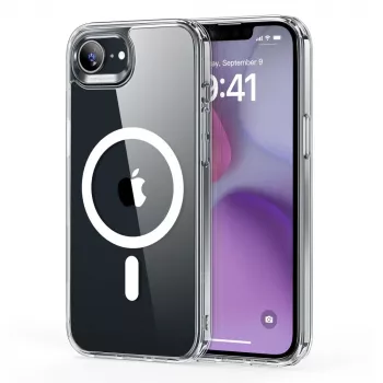 ESR Classic Hybrid HaloLock MagSafe-cover til iPhone 16e / 17e, Clear