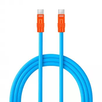 Newell USB-C til USB-C-kabel 100W, 2m, silikone, blå-orange