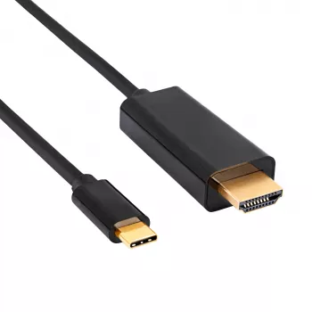 Akyga AK-AV-18 USB-C til HDMI-kabel, 4K, 1,8 m, sort
