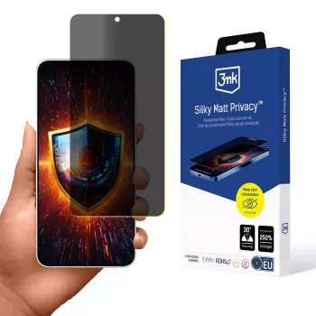 3MK Silky Matt Privacy - mat privatlivsskærmbeskyttelse til Samsung Galaxy S25 Edge