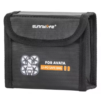 SUNNYLIFE Protective Case for 2x DJI Avata Batteries - EVA Hard Shell, Black