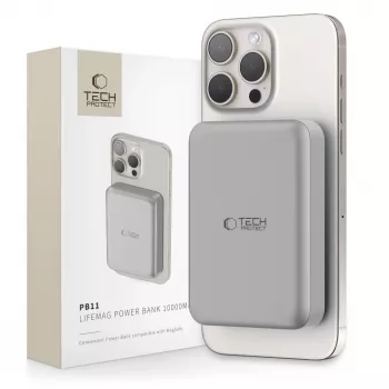 TECH-PROTECT PB11 LIFEMAG MagSafe powerbank 10000mAh titanium