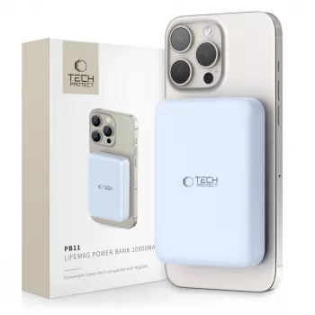 TECH-PROTECT PB11 LIFEMAG MagSafe powerbank 10000mAh blå